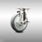 Service Caster 5 Inch 316SS Thermoplastic Rubber Wheel Swivel Top Plate Caster with Brake SCC SCC-SS31620S514-TPRB-TLB - alternate 2